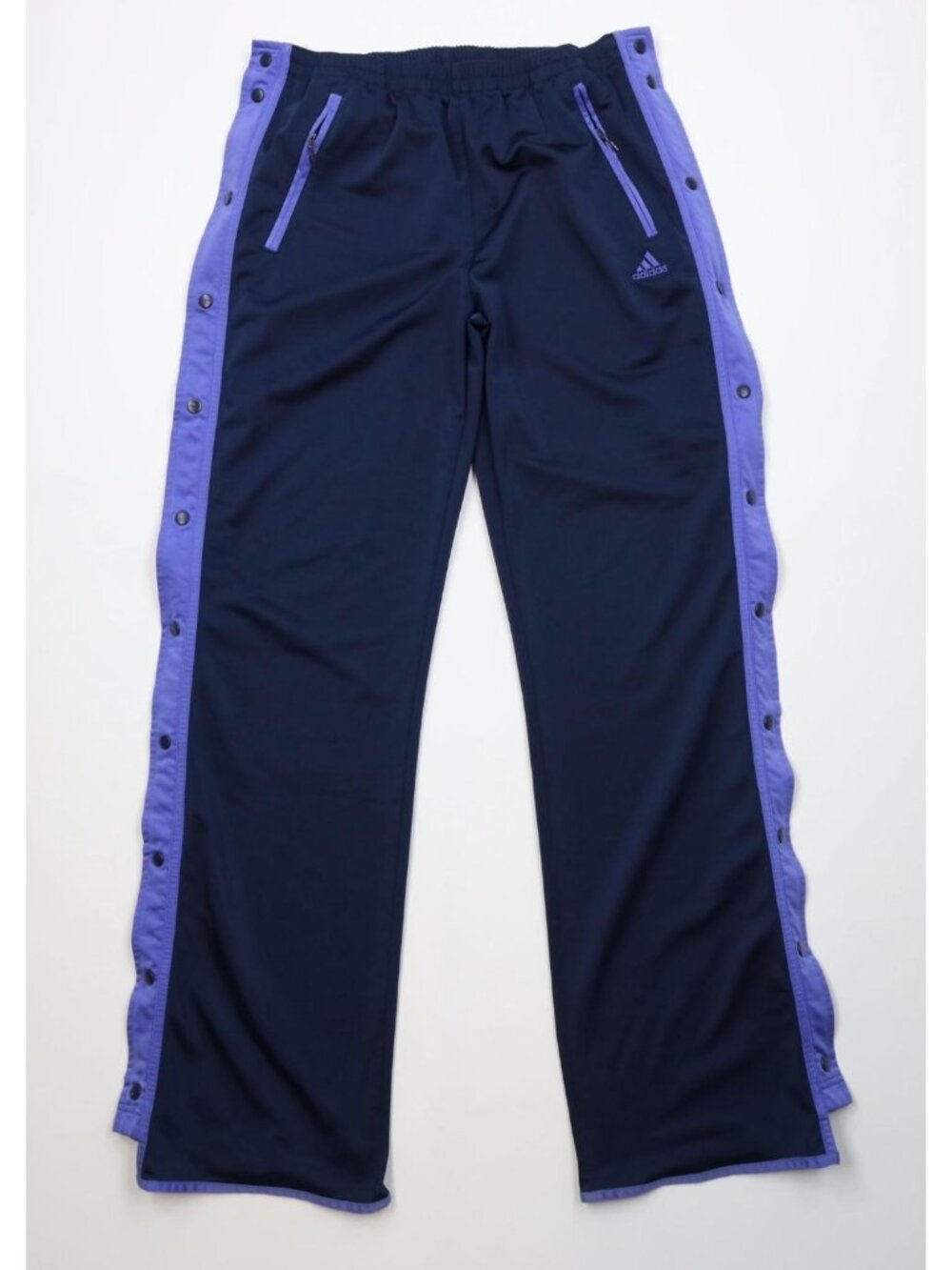 Vintage 90s Y2K Adidas Womens Large Spell Out Wide Leg Tearaway Sweatpants Pants